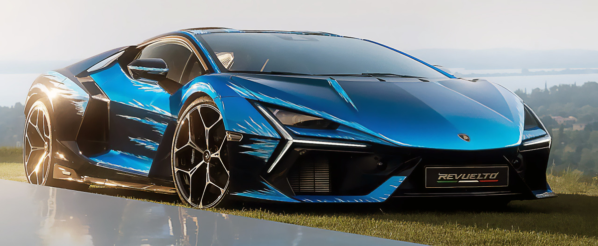 Lamborghini Revuelto Opera Unica Blue in 1:18 scale by Ivy Models