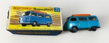 Vintage Matchbox Superfast #23 Volkswagen Camper With The Original Box In