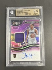 2020 Panini Select Rookie Jersey Autographs Tyrese Haliburton  RPA  /99 BGS 9.5