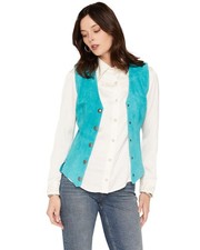 Scully Women's Suede Snap Front Vest - LL1102-123