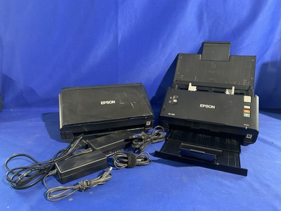 #ad #ad 2 Epson WorkForce DS 520 J341A Duplex Color Document Scanner w Power Supply Lot $180.00