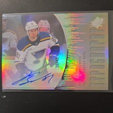 2025-26 Spx - Typography Gold Parallel Jimmy Snuggerud #TYPE-JS (AU, RC) #38/49