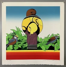 Go Yayanagi Otousan no Chinco Screen printing Hand Signed Sheet Only ED 80/95