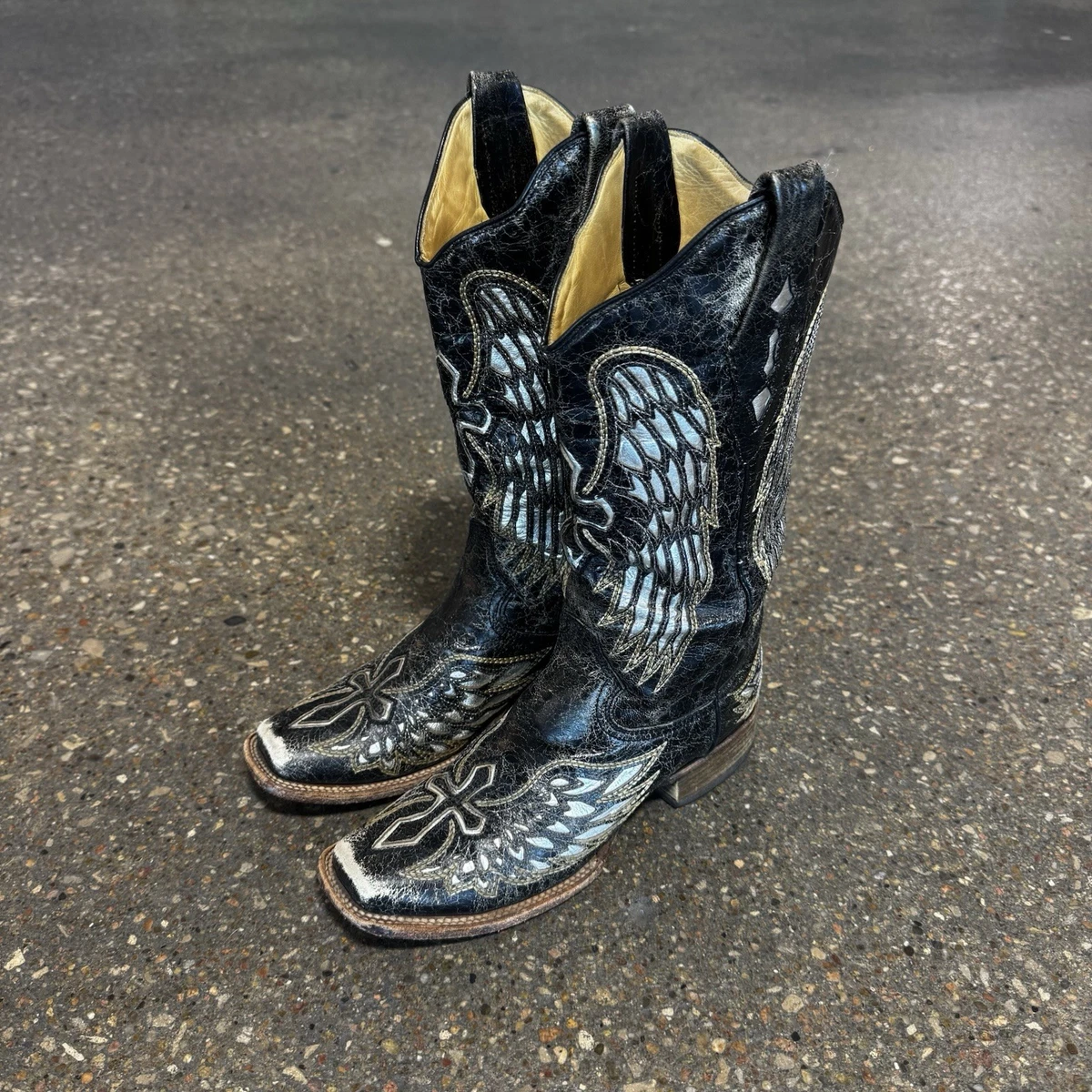 Black Corral Boots Square Toe Boots for Women for sale | eBay