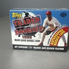 1999 TOPPS TRADED AND ROOKIES BASEBALL 121 CARD COMPLETE SET FACTORY SEALED AUTO