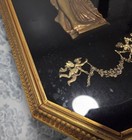 Vintage Greek Roman Goddess Water Nymph Wall Decor Gold 3D Plaque Frame 32"x11   — photo 7