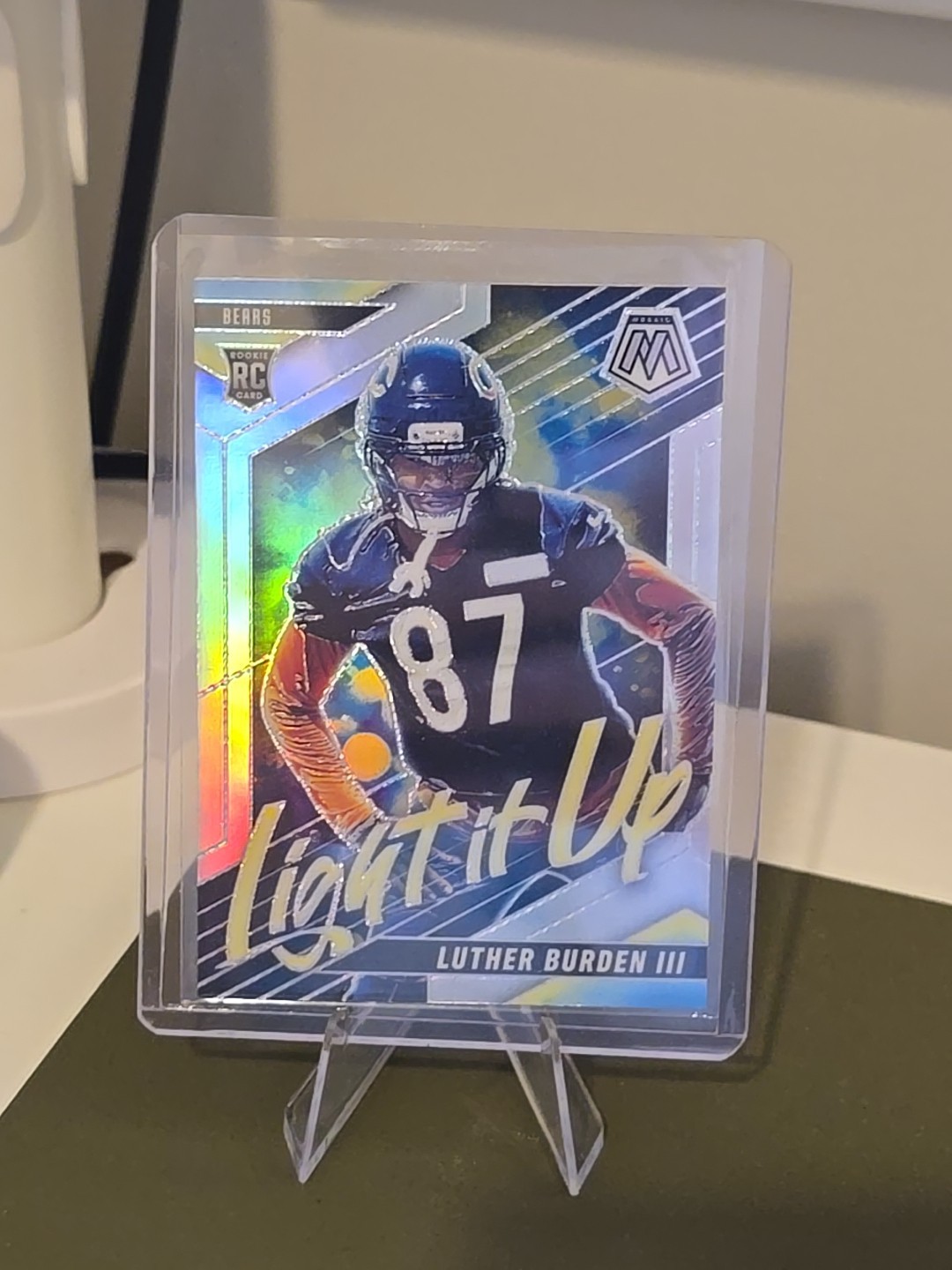 2025 Panini Mosaic - Light It Up Mosaic Luther Burden #23 Silver Prizm (RC)