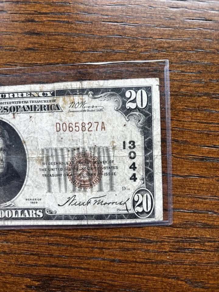 1929 National Currency san francisco CA $20 D0065827A - Image 4 of 4