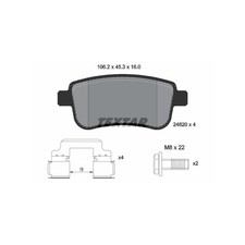 Plaquette de frein Renault FLUENCE