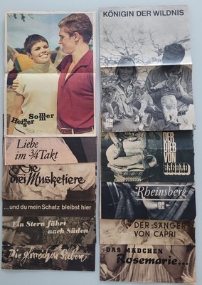 PROGRESS Film Programme Filmillustrierte Filmprogramme Sammeln DDR