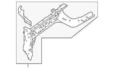 Genuine Nissan Frame Side Member Assembly G5111-7FAMA