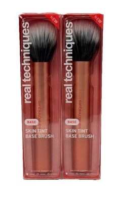 NEW 2-PACK Real Techniques Skin Tint Base Brush Liquid Makeup Formulas RT271