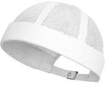 Breathable Mesh Skull Cap for Men - Adjustable Brimless Beanie Lightweight Su...