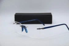NEW ANDY WOLF FENN COL. F GUNMETAL BLUE AUTHENTIC FRAMES EYEGLASSES 57-18
