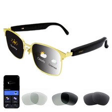 24k gold-plated frame,AI translation smart glasses with chat GPT Bluetooth ma...