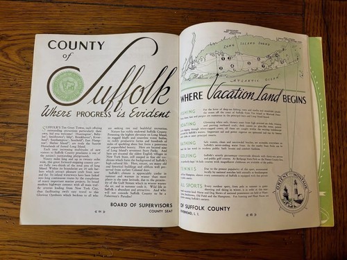 Vtg 1939 New York World's Fair New York Exhibit LONG ISLAND Souvenir Book - Picture 10 of 13