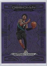 2022-23 Panini Obsidian Electric Etch Purple Flood 41/49 Anfernee Simons #55 v9t