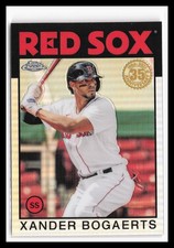 2021 Topps Chrome 1986 35th Anniversary #86BC-8 Xander Bogaerts Red Sox