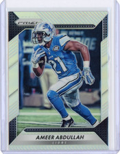2016 PANINI PRIZM AMEER ABDULLAH SILVER PRIZM #39 DETROIT LIONS NEBRASKA