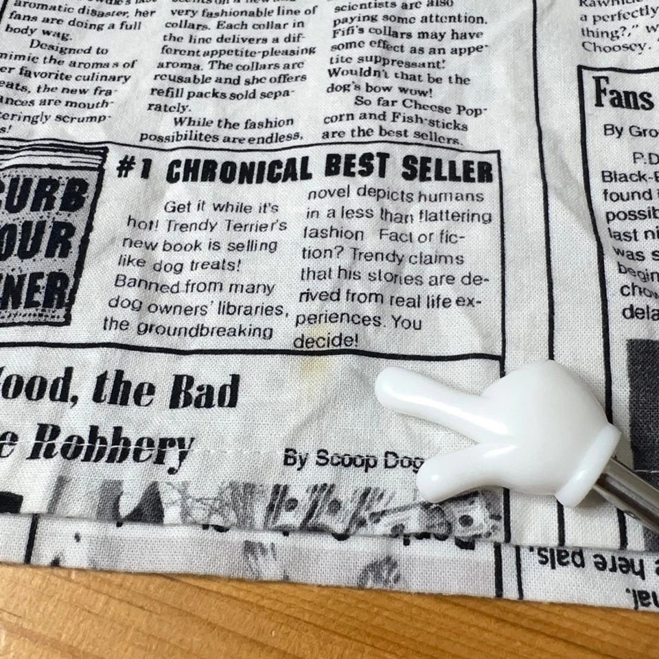 Blusa Médica Mujer M Canine Chronicle Periódico Novedad Estampado Perro Tecnología Veterinaria Foto 4 de 4