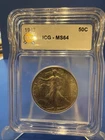 1943 Walking Liberty Half Dollar ICG MS 64 Gorgeous Uncirculated Beauty