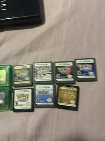 Nintendo DS Lite Console (USG-001) w/ Charger & Pok&eacute;mon Role Playing Game Lot