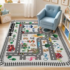 Baby Play Mat, Playroom Rug for Kids, Non Slip Washable Toddler Floor Mat, Ca...