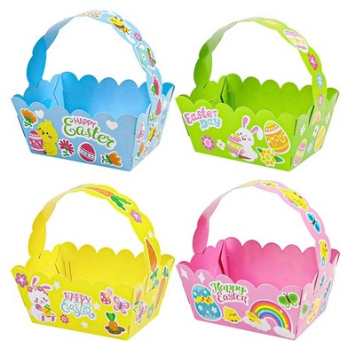 Small Easter Baskets, 12PCS Happy Easter Treat Gift Boxes with Cute Bunny Click 