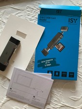 2-in-1 USB Card Reader von ISY, neu
