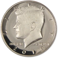 2018 S Kennedy Half Dollar Choice Proof Clad 50c Coin