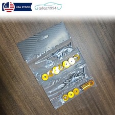 20pcs Car Aluminum Bumper Fender Washer  M6 Bolt Engine Bay Dress Up Kit Gold