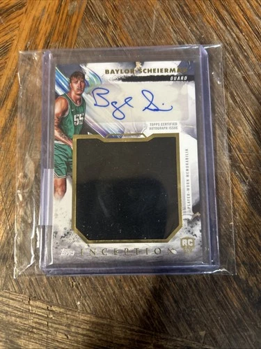 Baylor Scheierman 2025 Topps Inception Rookie Jumbo Relic Autographed Card