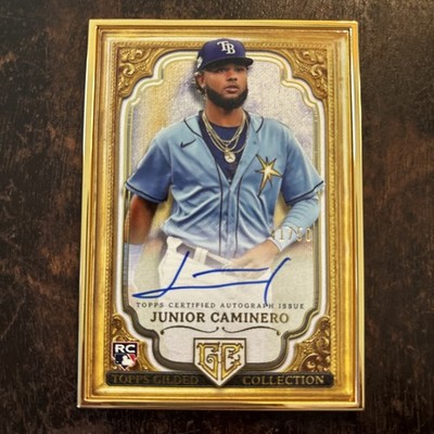 2024 Topps Gilded Collection Gallery of Gold Autographs Junior Caminero 41/50 RC