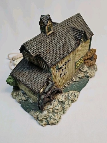 VINTAGE 1996 LANG & WISE Folk Art Villages OLD STONINGTON BAY MILL #20010202 Ret - Picture 2 of 13