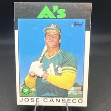 Topps 1986 Topps Traded Jose Canseco Oakland Athletics RC Base Set #20T