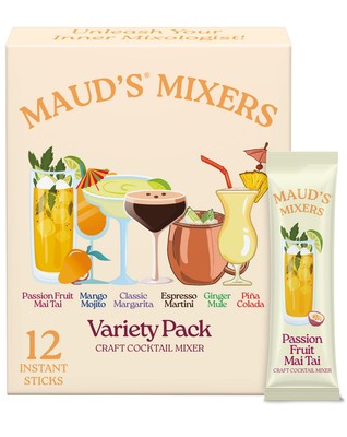 Variety Pack Cocktail Mix, 12 ct, Mocktail Non-Alcoholic Drinks - Made with R...