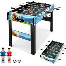 Tischkicker Kinder & Erwachsenen, 2 in 1 Tischfußball mit abnehmbaren Beinen,...