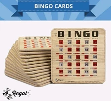 25-Pack Bingo Cards Reusable Shutter Slide with Clear Slider Stitched Light