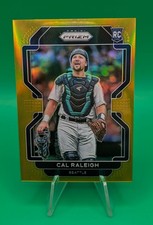 Cal Raleigh 2022 Panini Prizm Gold Prizm /10 Seattle Mariners
