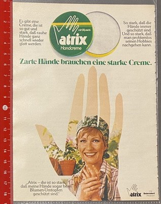 atrix cream advertising hand cream 1977 (WA672)