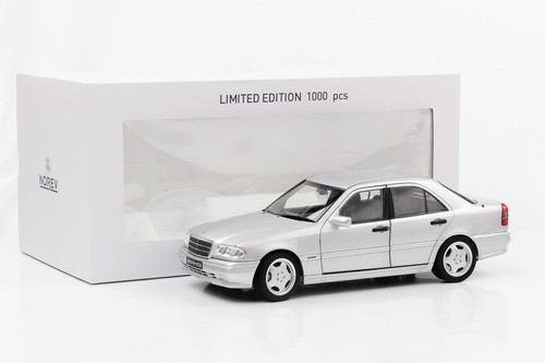1:18 Mercedes-Benz C36 AMG W202 Limousine 1993 Silbermetallic Norev limited - Picture 5 of 6
