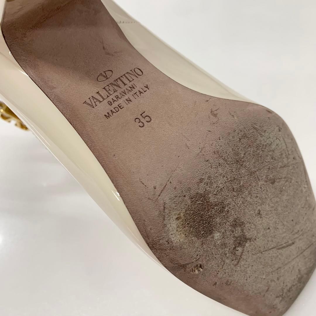 Valentino Garavani Pumps Heel Leather Ivory EU35/US5 116185c thumbnail 20