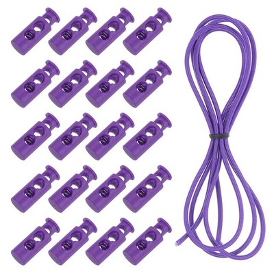 General Purpose, 25pcs Purple Elastic Double Hole Clamps
