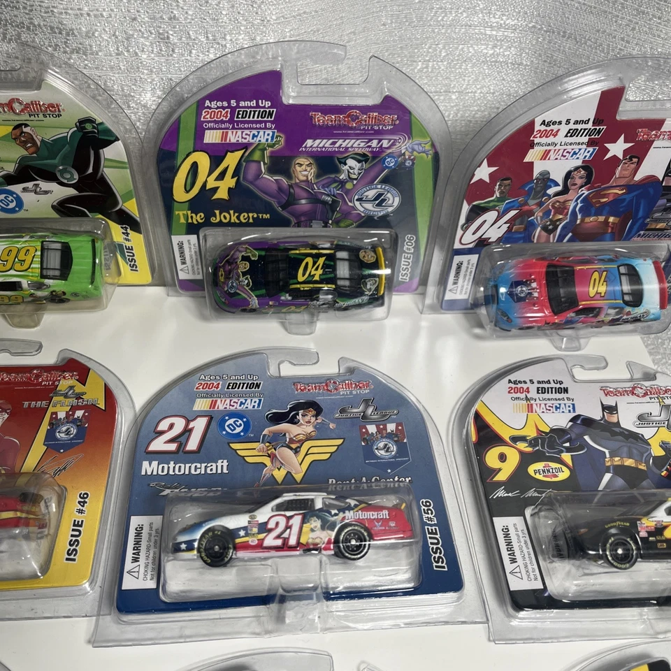 Team Caliber Pitstop 2004 NASCAR Justice League DC 1:64 Diecast 9 TOTAL - Image 3 of 4