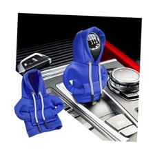 Car Gear Shift Cover, Fashionable Hoodie Automotive Gear Shift 1 Piece Blue