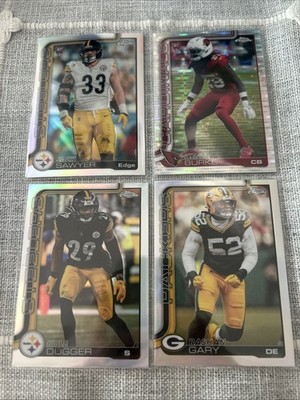 2025 Topps Chrome Variations Jack Sawyer Denzel Burke Kyle Digger Rashad Gary