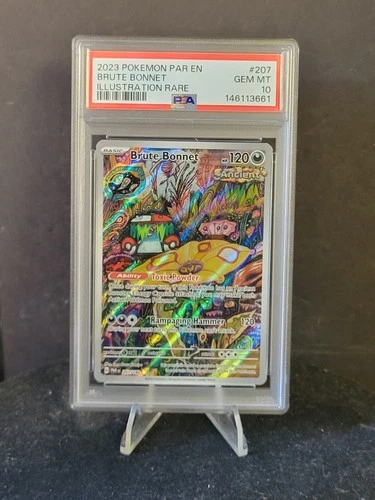 POKEMON PARADOX RIFT BRUTE BONNET 207/182 PSA 10  ILLUSTRATION RARE GEM MINT
