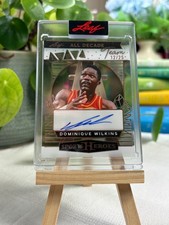 Dominique Wilkins Auto #’d 12/25 2025 Leaf Sports Heroes All Decade 1980s