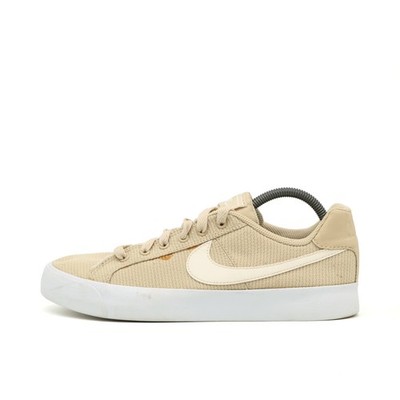 Nike Damen Court Vintage Premium Sneaker Beige Textil Niedrig Atmungsaktiv EU 39