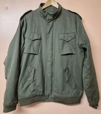 Carhartt Scooter Jacket Khaki Green Blouson Cotton Blend Lined Size 2XL
